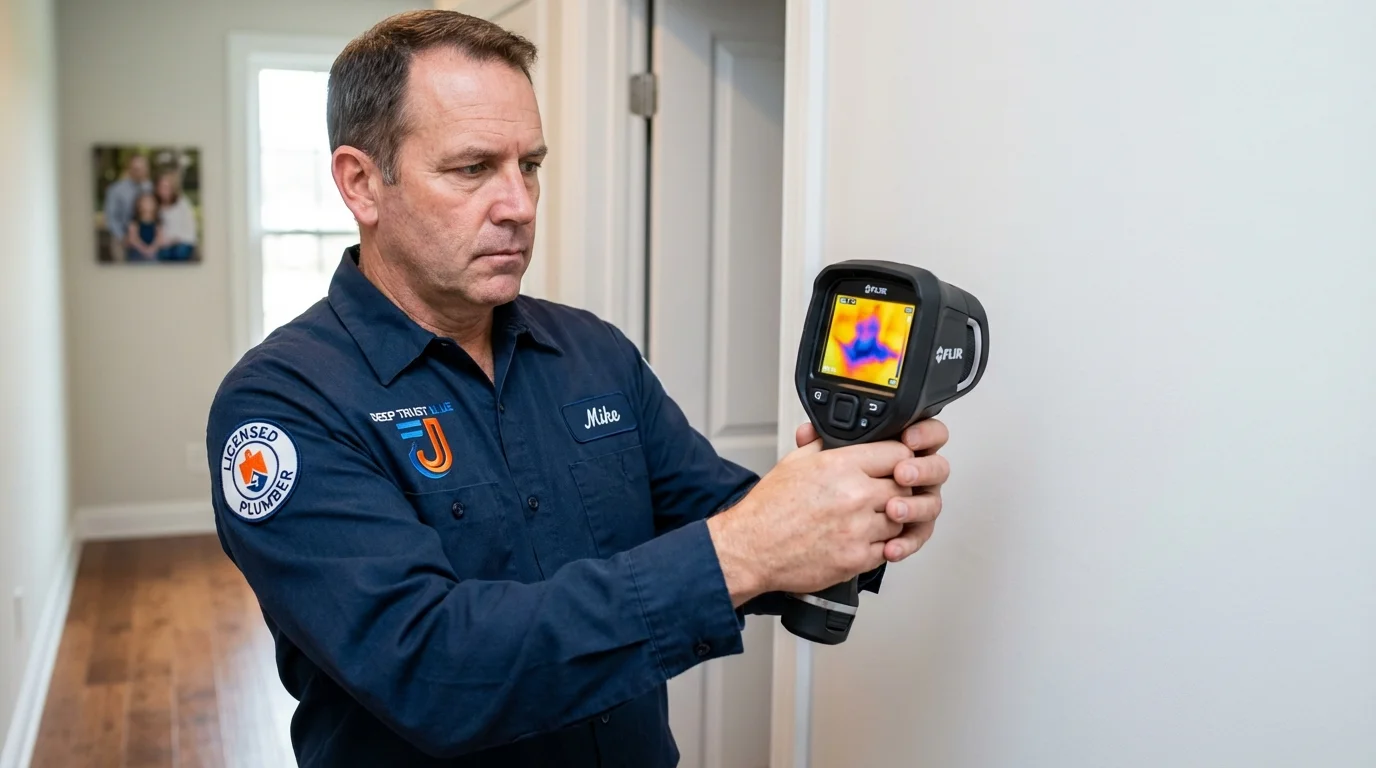 Thermal imaging leak detection by Johns Plumbing LLC in Etowah